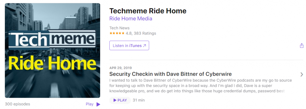 Techmeme Ride Home Fitness Podcast