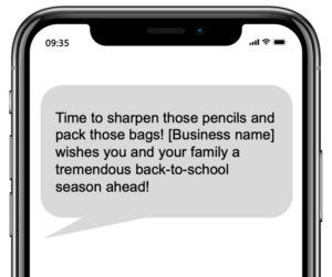 Generic Back-to-School Messages