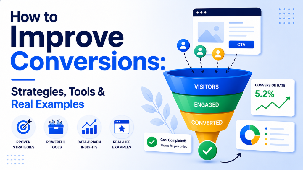 How to Improve Conversions: Strategies, Tools & Real Examples