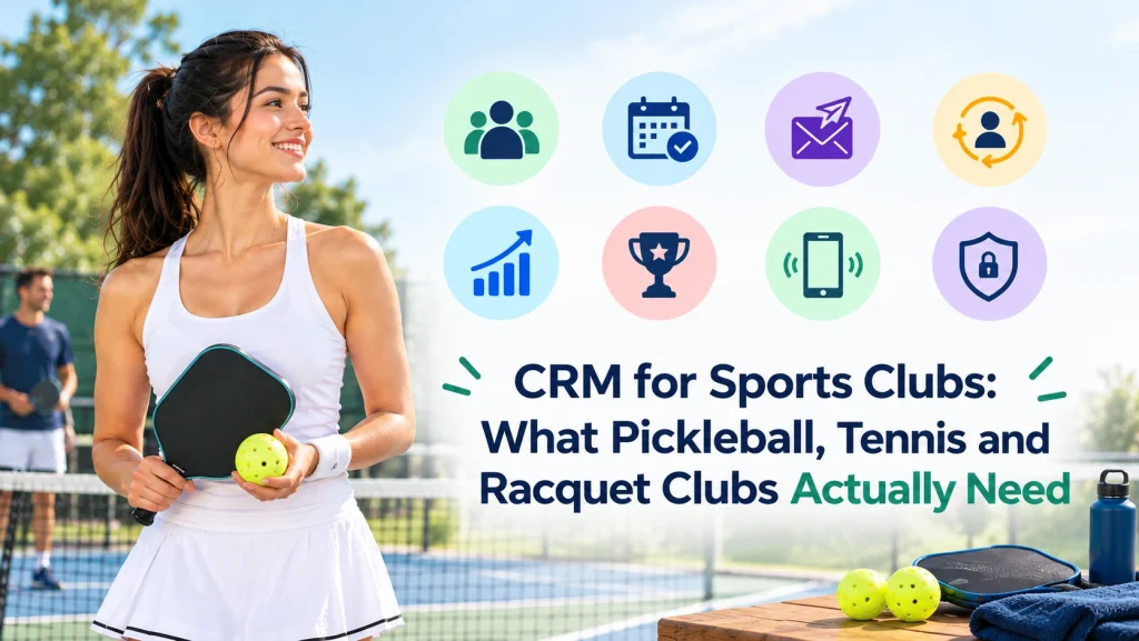 CRM for Sports Clubs: What Pickleball, Tennis and Racquet Clubs Actually Need